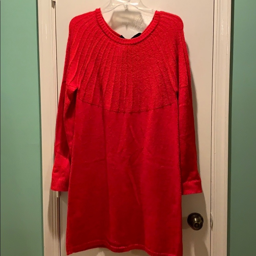 Blue rain red dress from Francesca’s